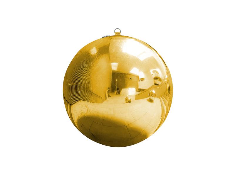 Aufblasbarer Spiegelball, gold, ca. 90 cm - FeierGlanz